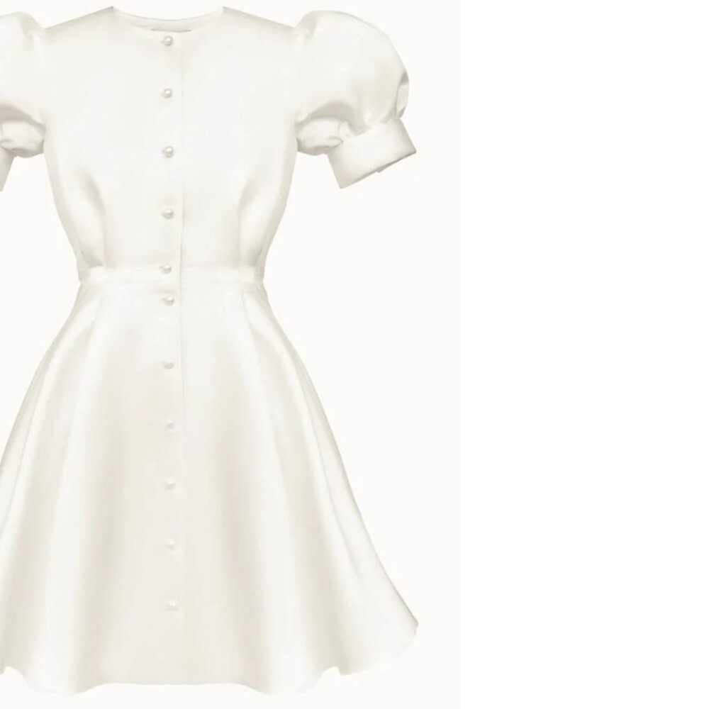 Post Meridiem - Button Front Mini Dress - Size Small - Picture 2 of 2
